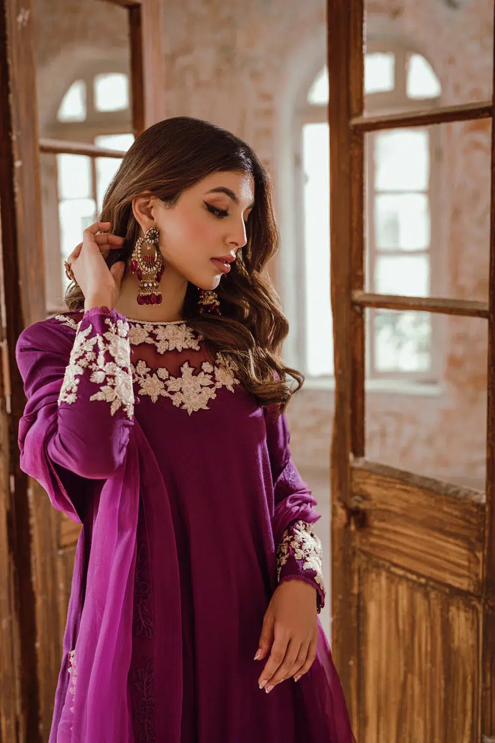 Azure | Embroidered Formals | Imperial Plum by Azure - Designer Dress - Type: Ladies Clothes - Available at Libayah - 100% Original