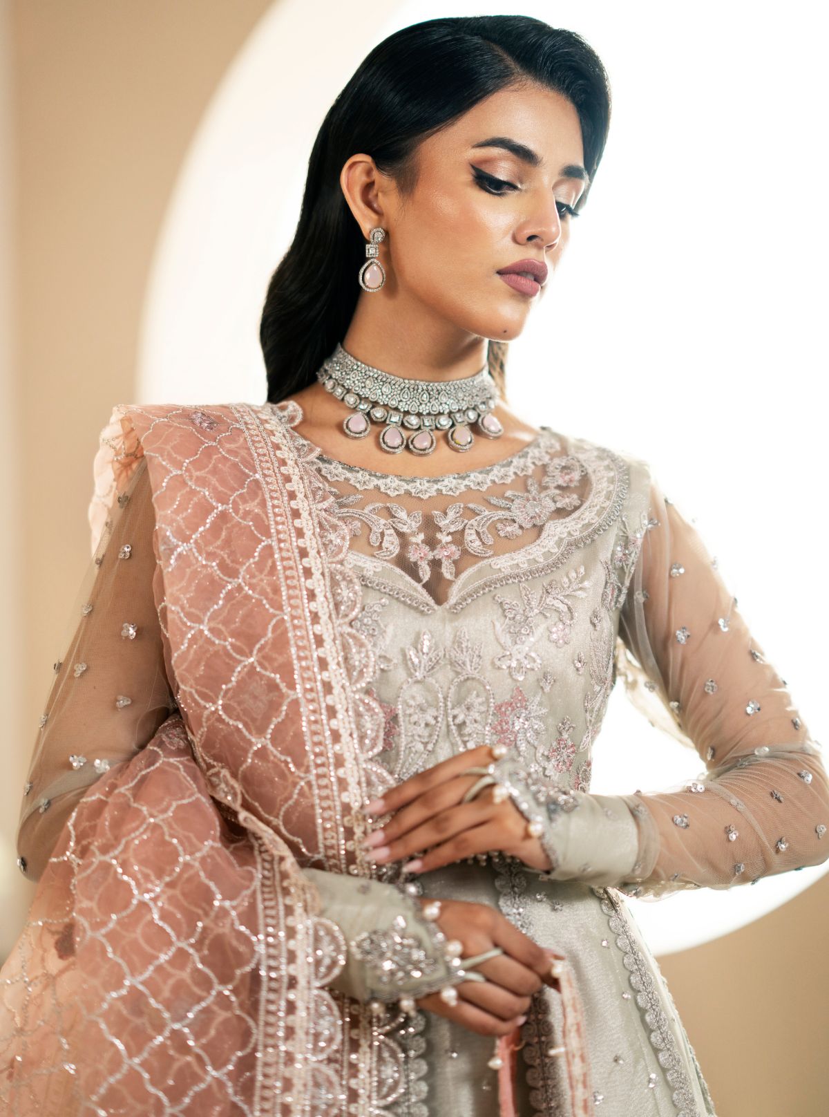 Inayat | Festive Formals | Magnolia by Inayat - Designer Dress  - Type : Ladies Clothes - Available at Libayah - 100% Original 