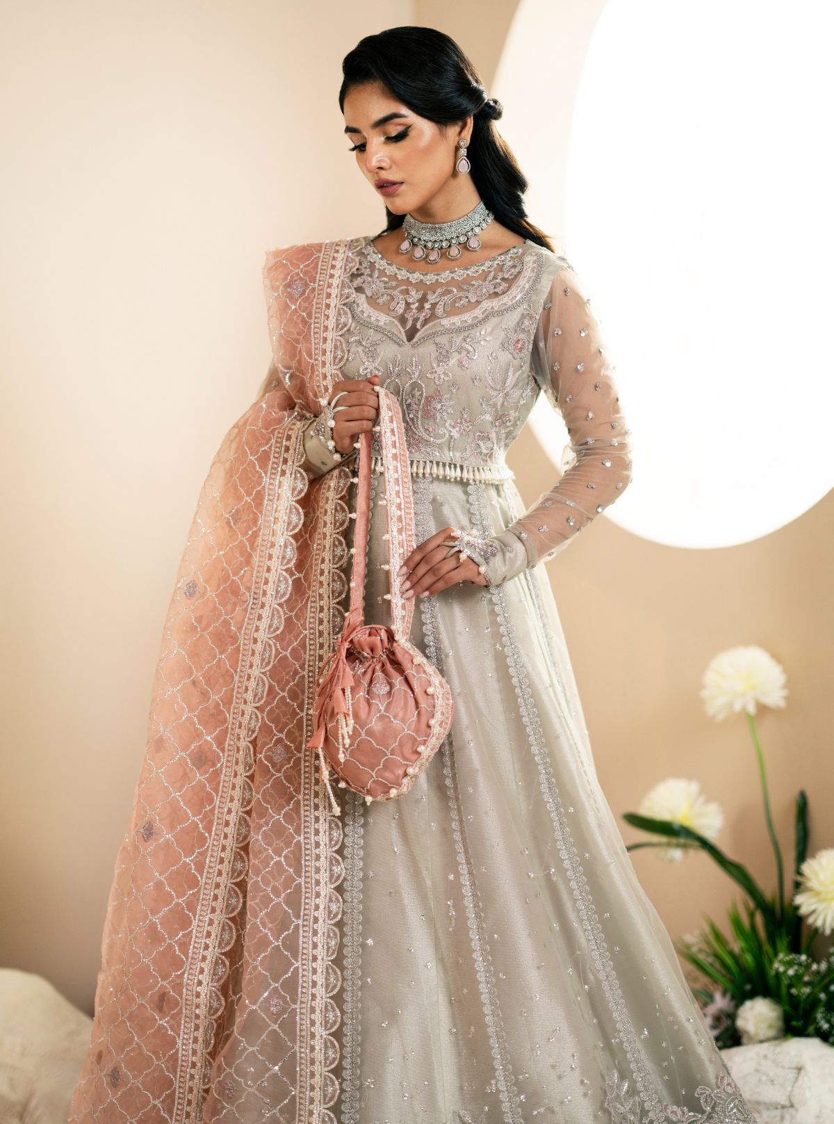 Inayat | Festive Formals | Magnolia by Inayat - Designer Dress  - Type : Ladies Clothes - Available at Libayah - 100% Original 