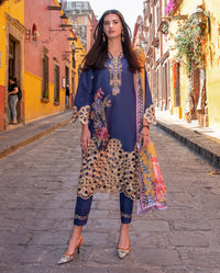 Mushq | Odyssey Lawn 26 | Ines by Mushq - Designer Dress  - Type : Ladies Clothes - Available at Libayah - 100% Original 
