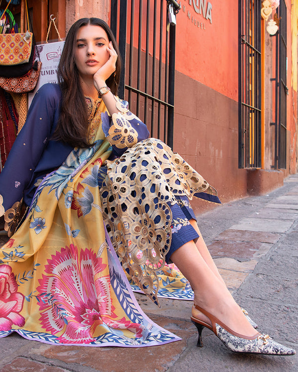 Mushq | Odyssey Lawn 26 | Ines by Mushq - Designer Dress  - Type : Ladies Clothes - Available at Libayah - 100% Original 