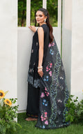 Asifa and Nabeel | Eden Cambric 25 | Ink Blossom ECU25-02 by Asifa and Nabeel - Designer Dress  - Type : Ladies Clothes - Available at Libayah - 100% Original 