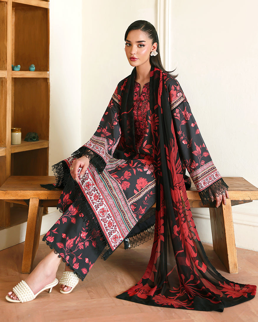Roheenaz | Eclat Garden Printed Lawn | Iris Garden by Roheenaz - Designer Dress  - Type : Ladies Clothes - Available at Libayah - 100% Original 