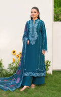Asifa and Nabeel | Eden Cambric 25 | Iris Cloud ECU25-05 by Asifa and Nabeel - Designer Dress  - Type : Ladies Clothes - Available at Libayah - 100% Original 