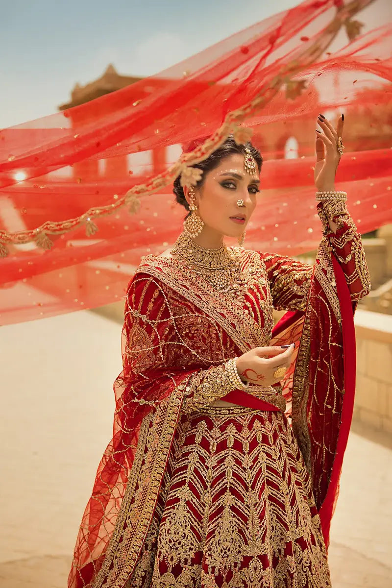 Erum Khan | Jahan Wedding 23 | Laila by Erum Khan - Designer Dress  - Type : Wedding Dress - Available at Libayah - 100% Original 