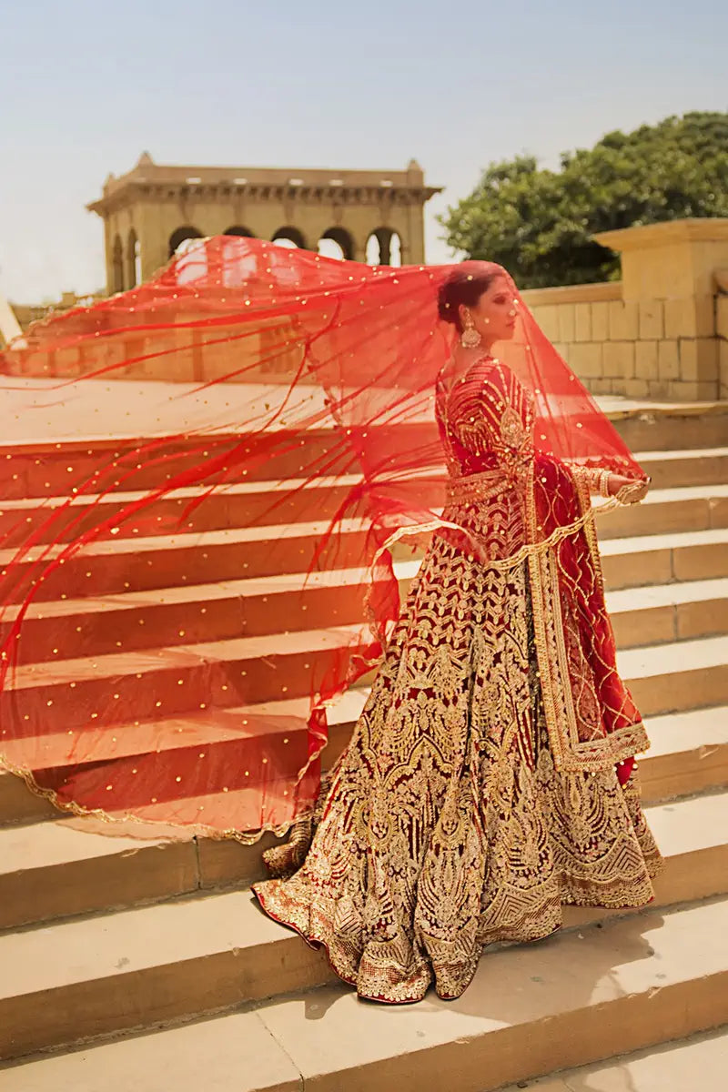 Erum Khan | Jahan Wedding 23 | Laila by Erum Khan - Designer Dress  - Type : Wedding Dress - Available at Libayah - 100% Original 