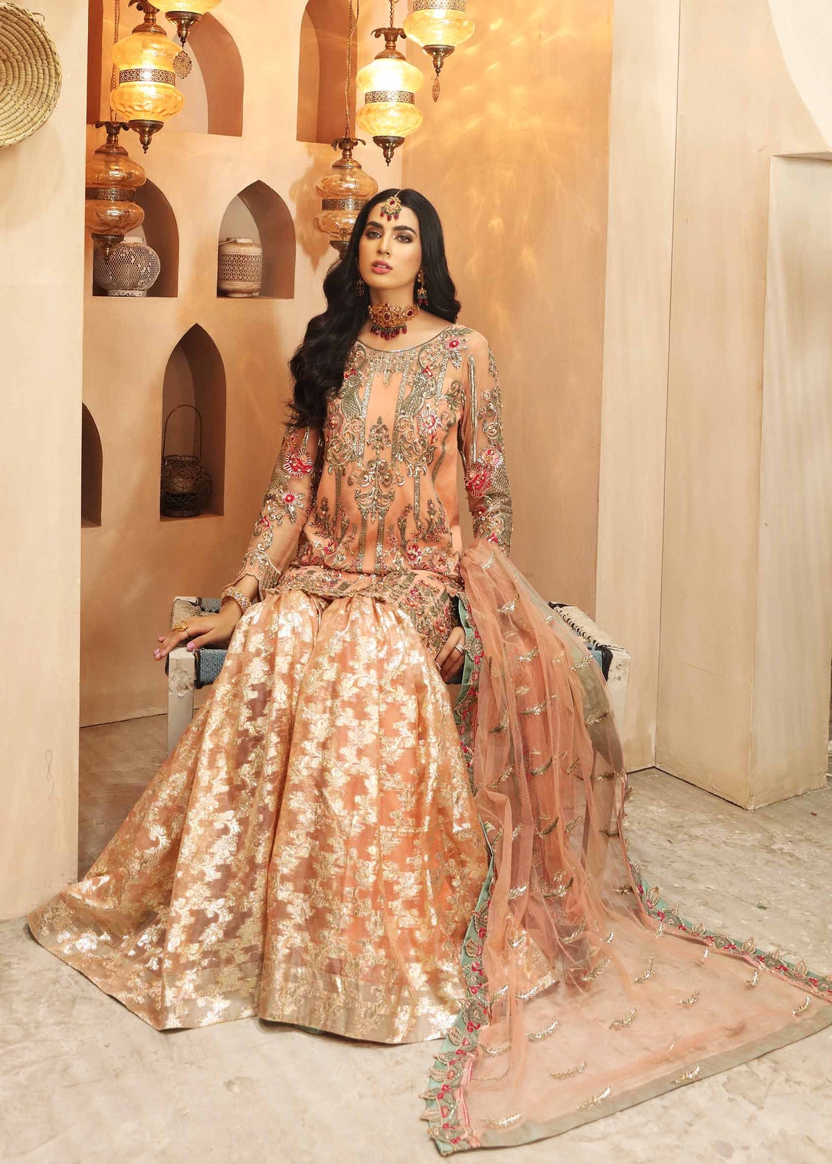 Waqas Shah | Ishq Naama | AVIANA ROSE by Waqas Shah - Designer Dress - Type: Ladies Clothes - Available at Libayah - 100% Original