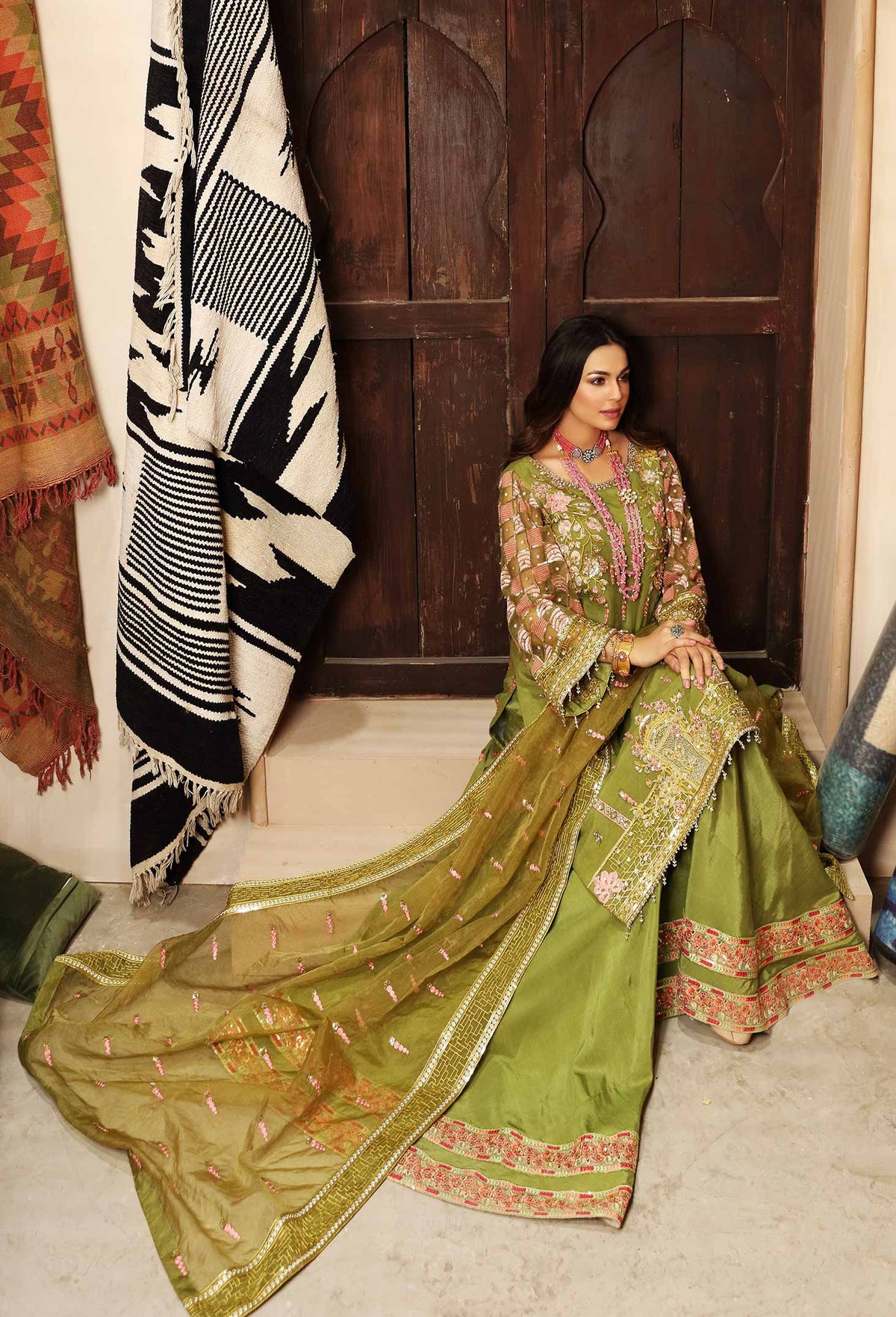 Waqas Shah | Ishq Naama | NEELAM by Waqas Shah - Designer Dress - Type: Ladies Clothes - Available at Libayah - 100% Original