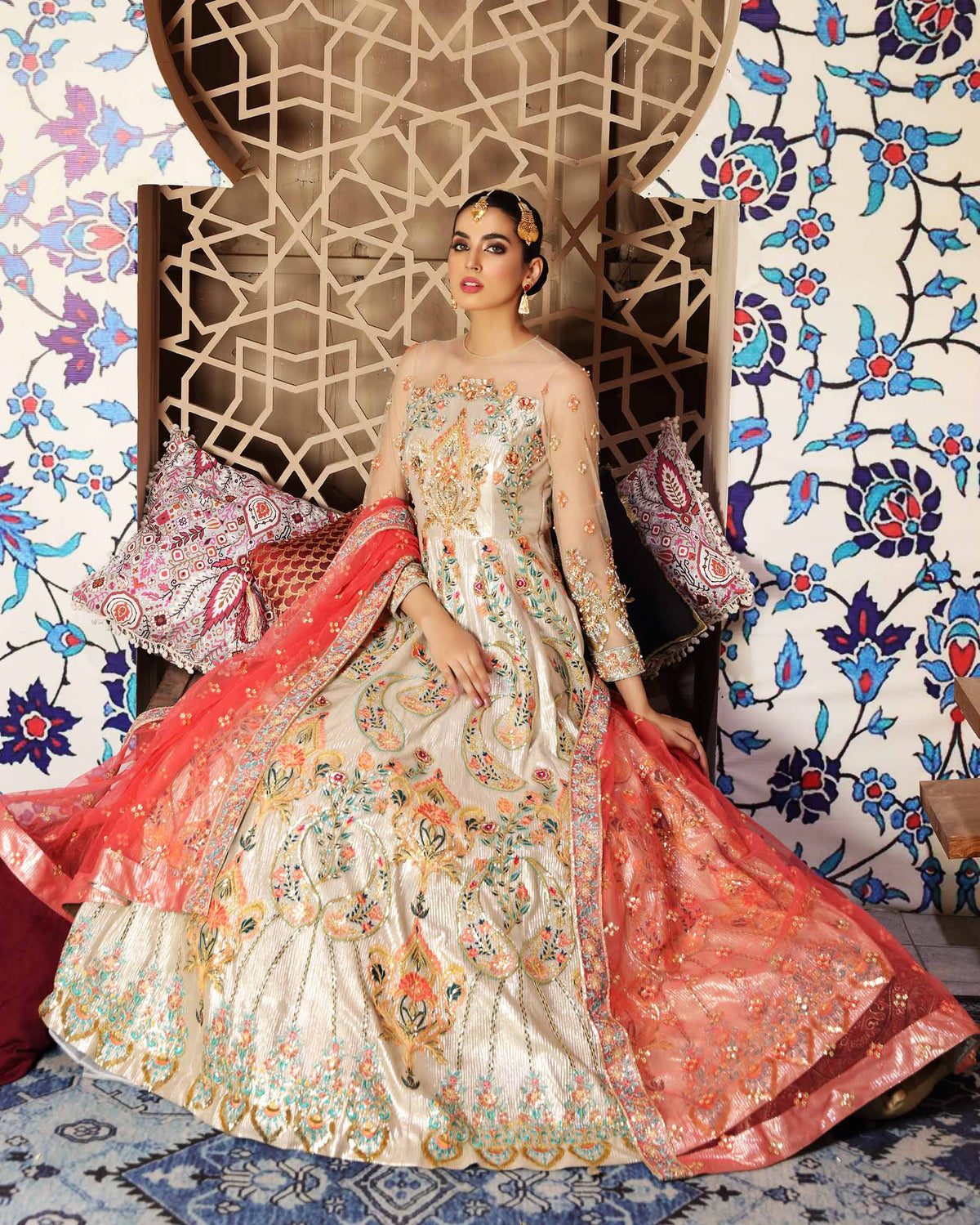 Waqas Shah | Ishq Naama | FLORA by Waqas Shah - Designer Dress - Type: Ladies Clothes - Available at Libayah - 100% Original
