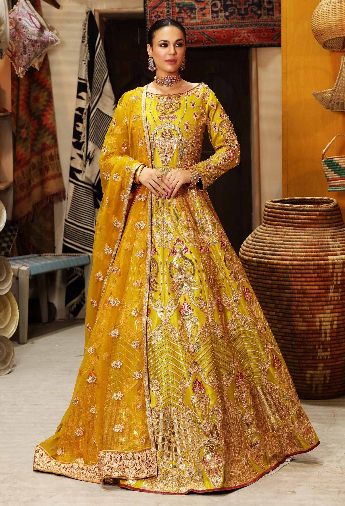 Waqas Shah | Ishq Naama | SUNSHINE by Waqas Shah - Designer Dress - Type: Ladies Clothes - Available at Libayah - 100% Original