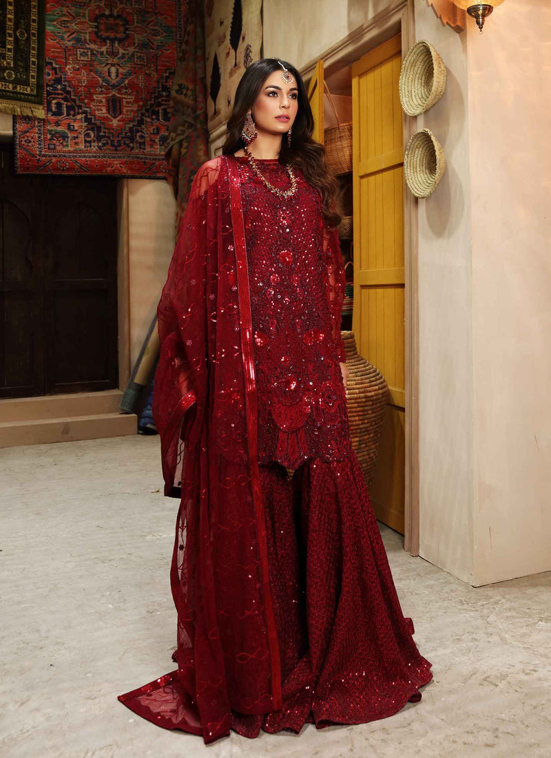 Waqas Shah | Ishq Naama | SINGHAAR by Waqas Shah - Designer Dress - Type: Ladies Clothes - Available at Libayah - 100% Original