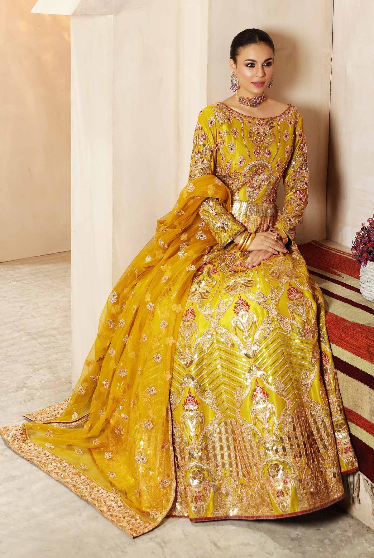 Waqas Shah | Ishq Naama | SUNSHINE by Waqas Shah - Designer Dress - Type: Ladies Clothes - Available at Libayah - 100% Original