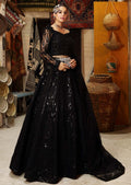 Waqas Shah | Ishq Naama | Black Blossom by Waqas Shah - Designer Dress - Type: Ladies Clothes - Available at Libayah - 100% Original