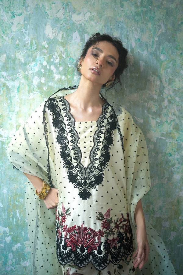 Zainab Chottani | Summer Edition 26 | Ivory Charm by Zainab Chottani - Designer Dress  - Type : Ladies Clothes - Available at Libayah - 100% Original 