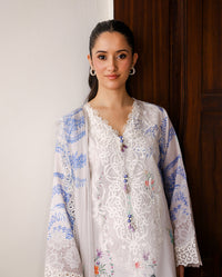 Roheenaz | Sunlit Tales Printed Embroidered Edit | Ivory Gleam - by Libayah - Registered Vendor of : Roheenaz - 100% Original Designer Dress