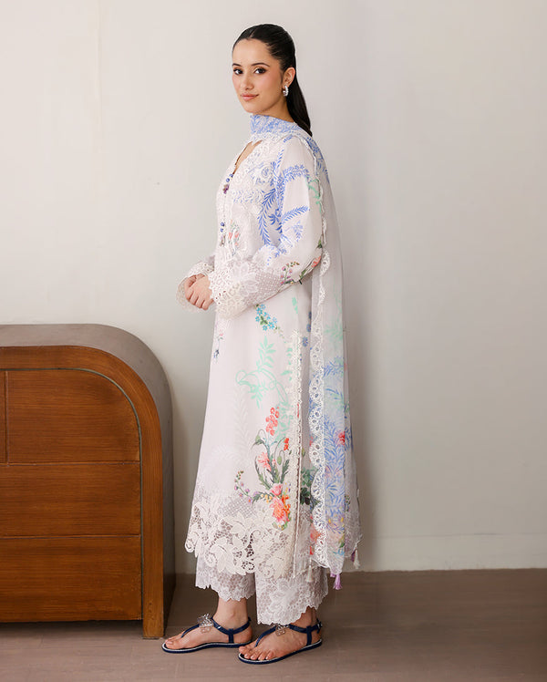 Roheenaz | Sunlit Tales Printed Embroidered Edit | Ivory Gleam - by Libayah - Registered Vendor of : Roheenaz - 100% Original Designer Dress