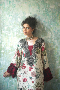 Zainab Chottani | Summer Edition 26 | Ivory Meadow by Zainab Chottani - Designer Dress  - Type : Ladies Clothes - Available at Libayah - 100% Original 