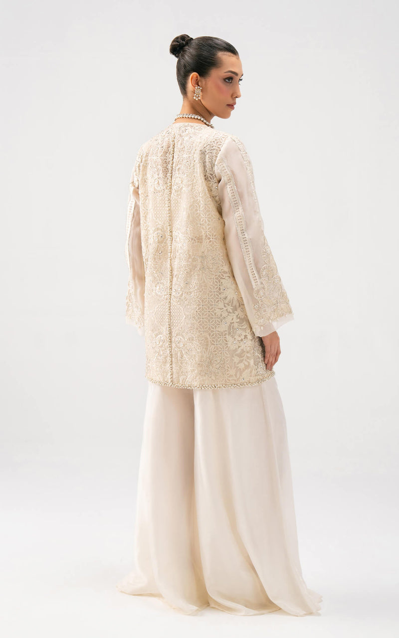 Asifa and Nabeel | Lyle Luxury Formals 25 | Ivory Elan by Asifa and Nabeel - Designer Dress  - Type : Ladies Clothes - Available at Libayah - 100% Original 