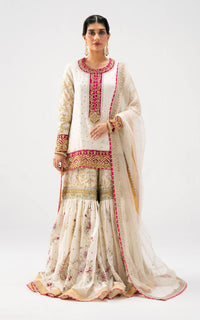 Asifa and Nabeel | Lyle Luxury Formals 25 | Ivory Radiance by Asifa and Nabeel - Designer Dress  - Type : Ladies Clothes - Available at Libayah - 100% Original 