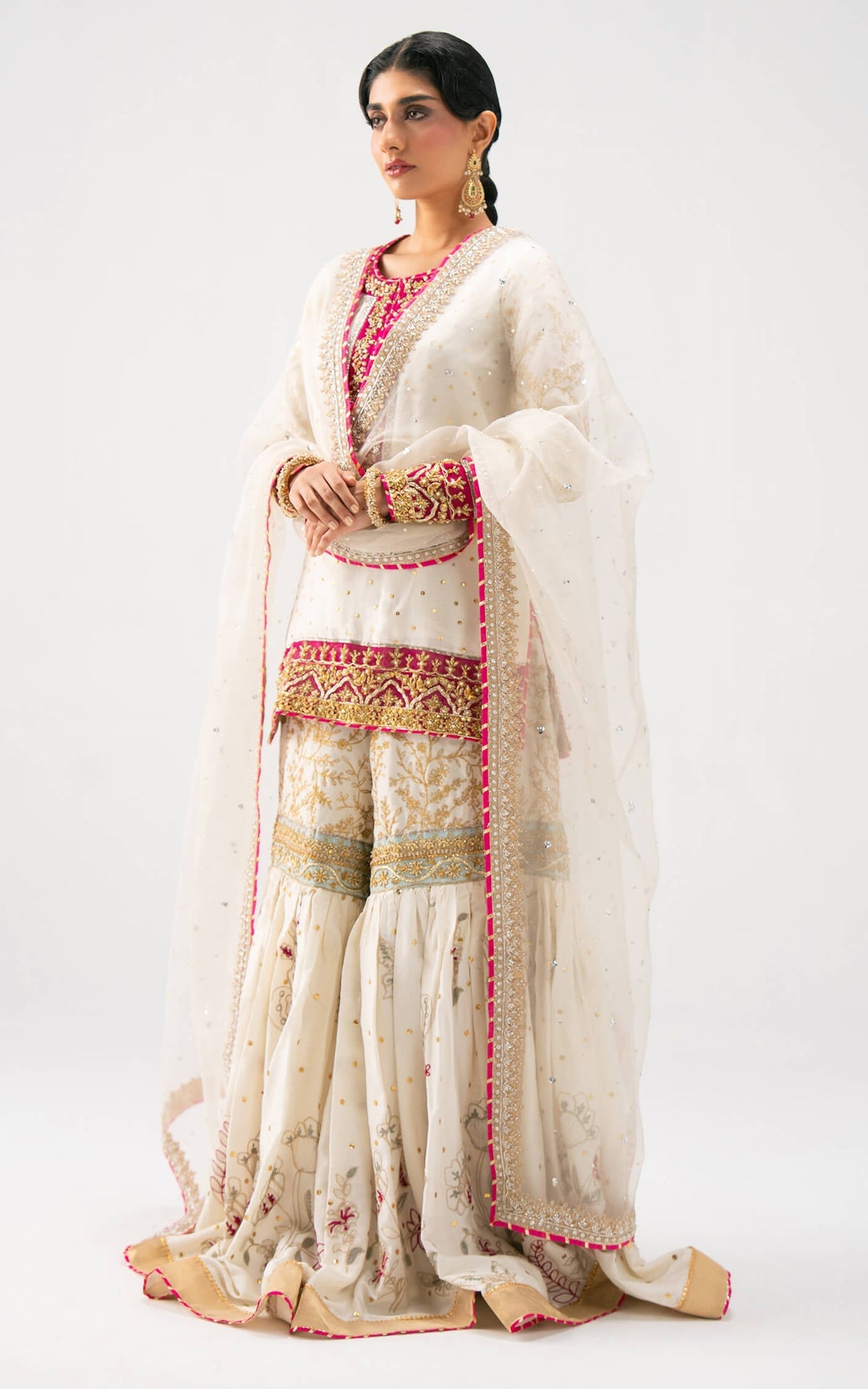 Asifa and Nabeel | Lyle Luxury Formals 25 | Ivory Radiance by Asifa and Nabeel - Designer Dress  - Type : Ladies Clothes - Available at Libayah - 100% Original 