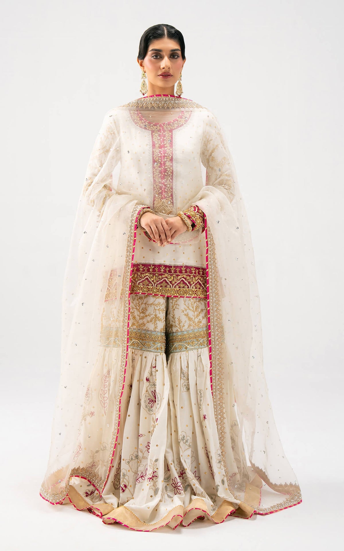 Asifa and Nabeel | Lyle Luxury Formals 25 | Ivory Radiance by Asifa and Nabeel - Designer Dress  - Type : Ladies Clothes - Available at Libayah - 100% Original 