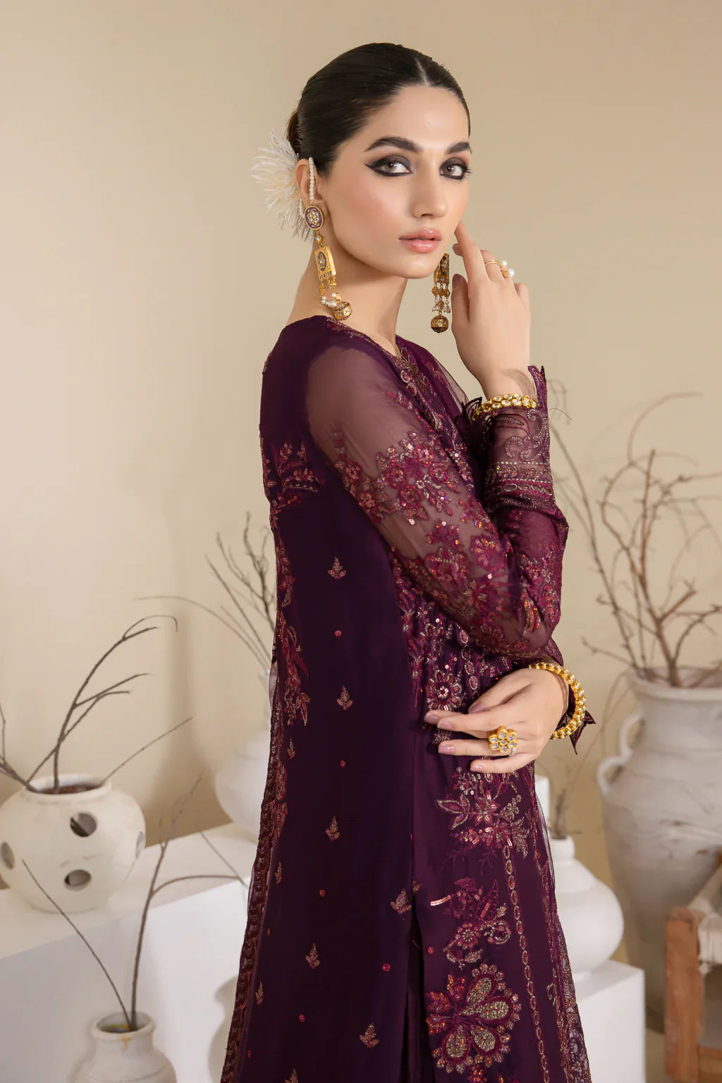 Iznik | Chinnon Chiffon | CC-28 KEEYA by Iznik - Designer Dress - Type: Ladies Clothes - Available at Libayah - 100% Original