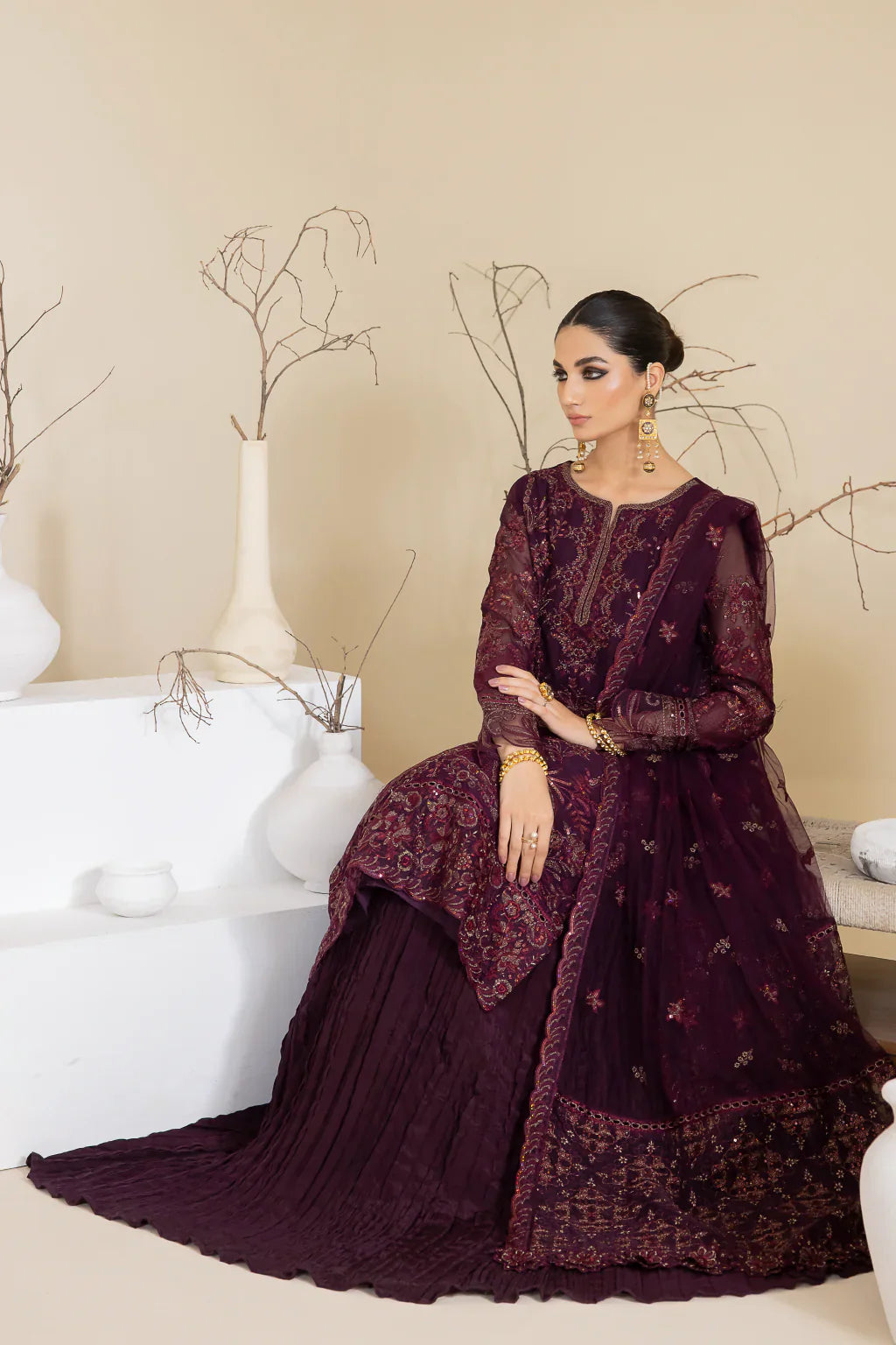Iznik | Chinnon Chiffon | CC-28 KEEYA by Iznik - Designer Dress - Type: Ladies Clothes - Available at Libayah - 100% Original