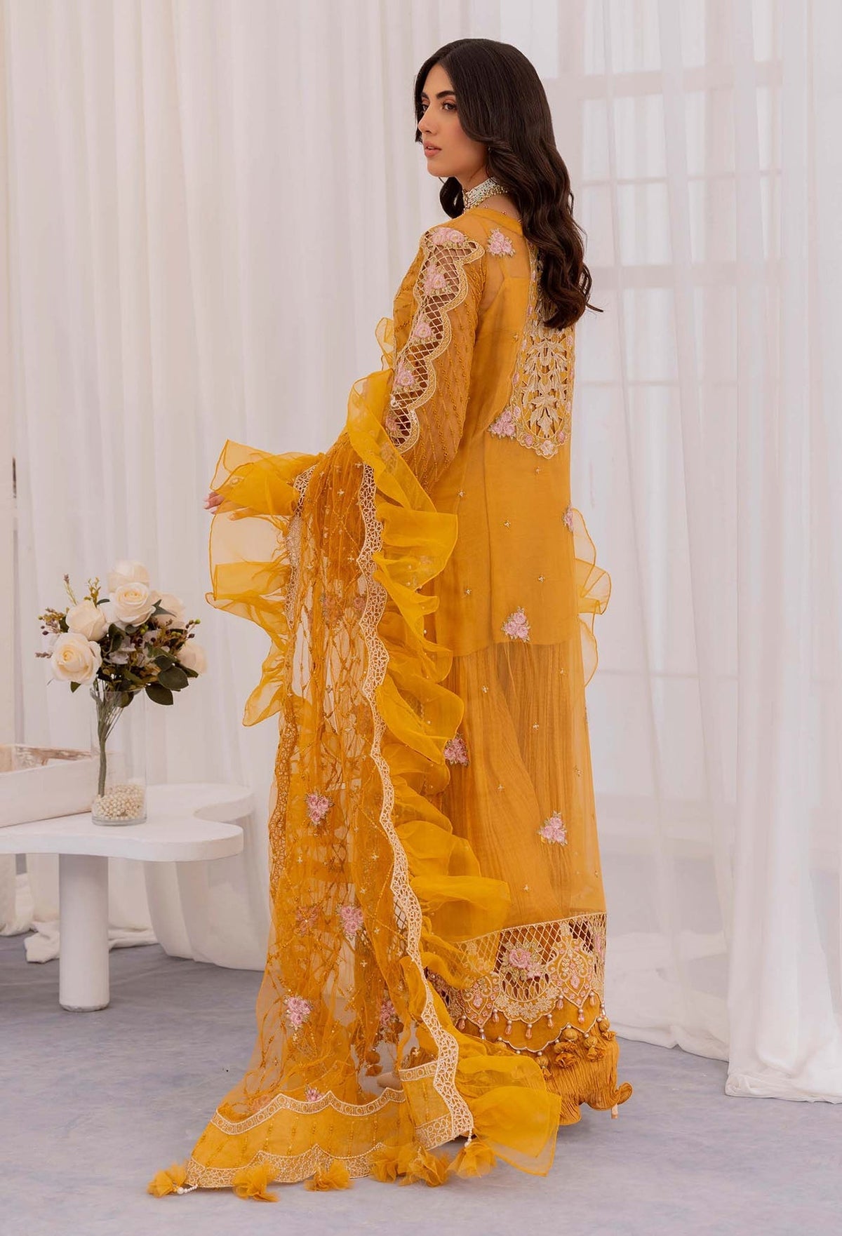 Adans Libas | Chantelle Chiffon | AMBER AGATE by Adans Libas - Designer Dress - Type: Formal - Available at Libayah - 100% Original