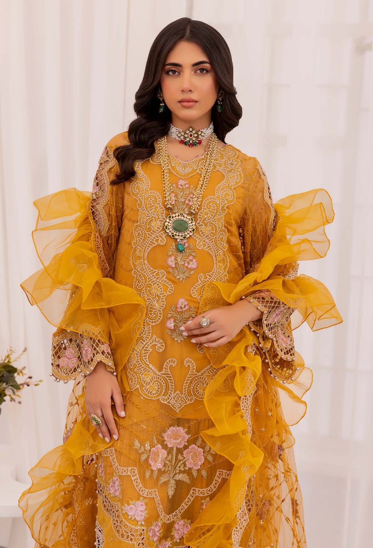 Adans Libas | Chantelle Chiffon | AMBER AGATE by Adans Libas - Designer Dress - Type: Formal - Available at Libayah - 100% Original