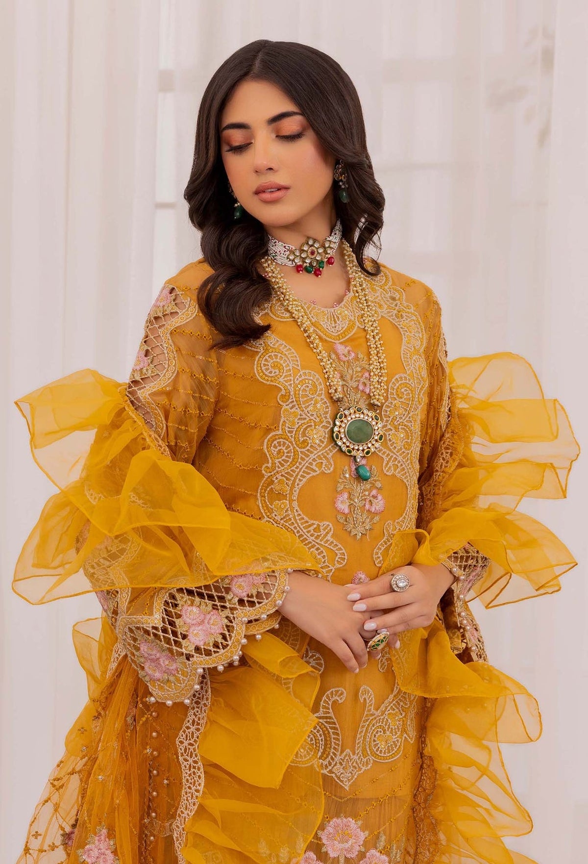 Adans Libas | Chantelle Chiffon | AMBER AGATE by Adans Libas - Designer Dress - Type: Formal - Available at Libayah - 100% Original