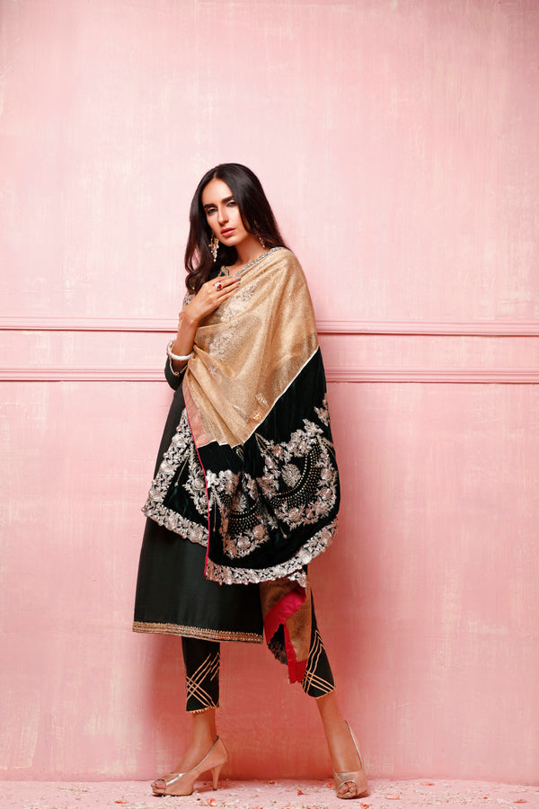 Wahajmkhan | Festive Fiesta Formals | THE JADE AFFAIR by Wahaj M.Khan - Designer Dress - Type: Ladies Clothes - Available at Libayah - 100% Original