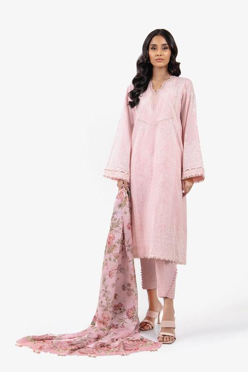 Alkaram | Puff Capsule | JC-01-24-Powder Pink by Alkaram - Designer Dress - Type: Luxury - Available at Libayah - 100% Original