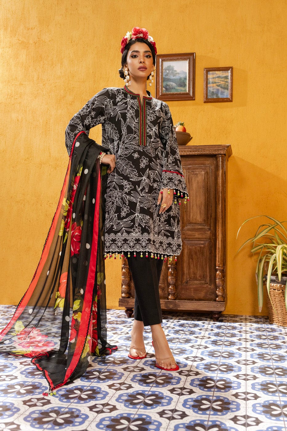 Alkaram | Puff Capsule | JC-02-24-Black by Alkaram - Designer Dress - Type: Luxury - Available at Libayah - 100% Original