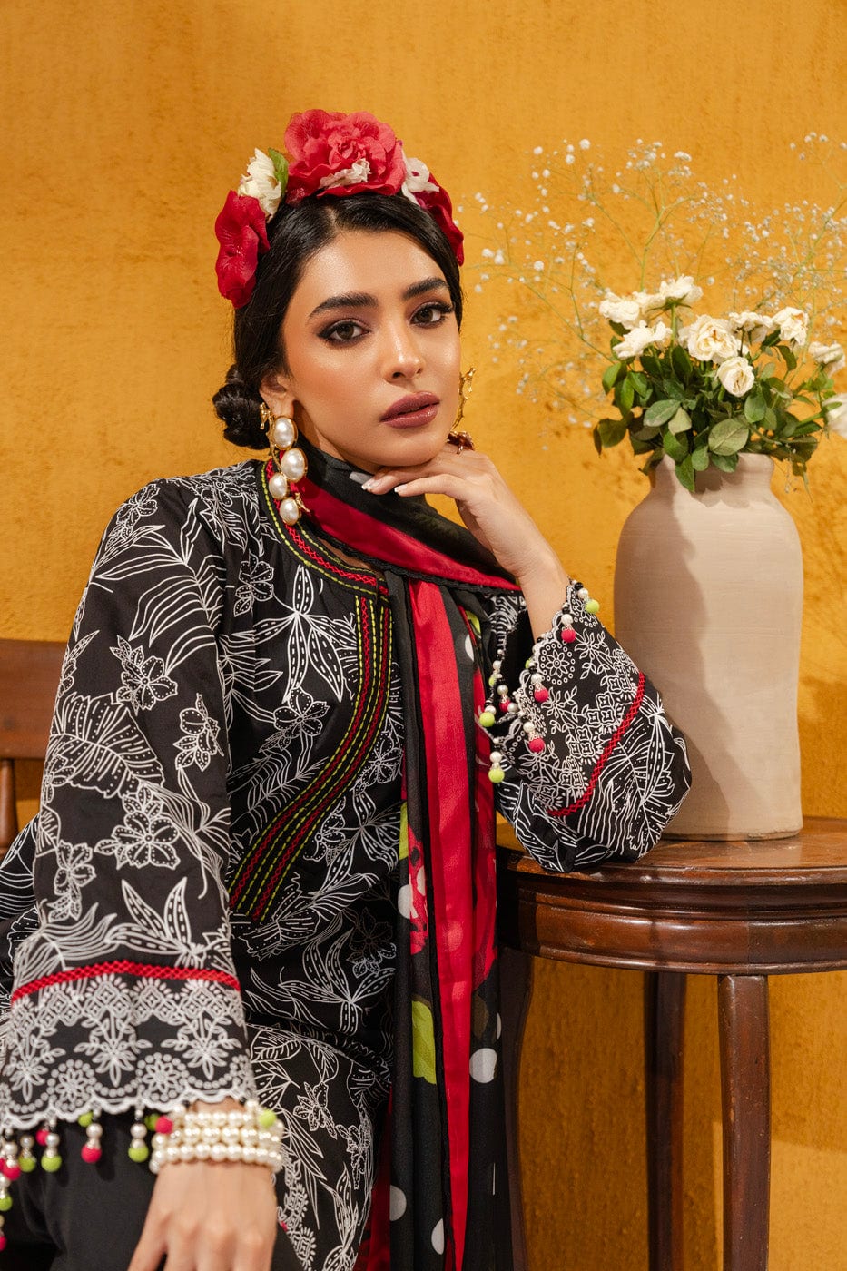 Alkaram | Puff Capsule | JC-02-24-Black by Alkaram - Designer Dress - Type: Luxury - Available at Libayah - 100% Original