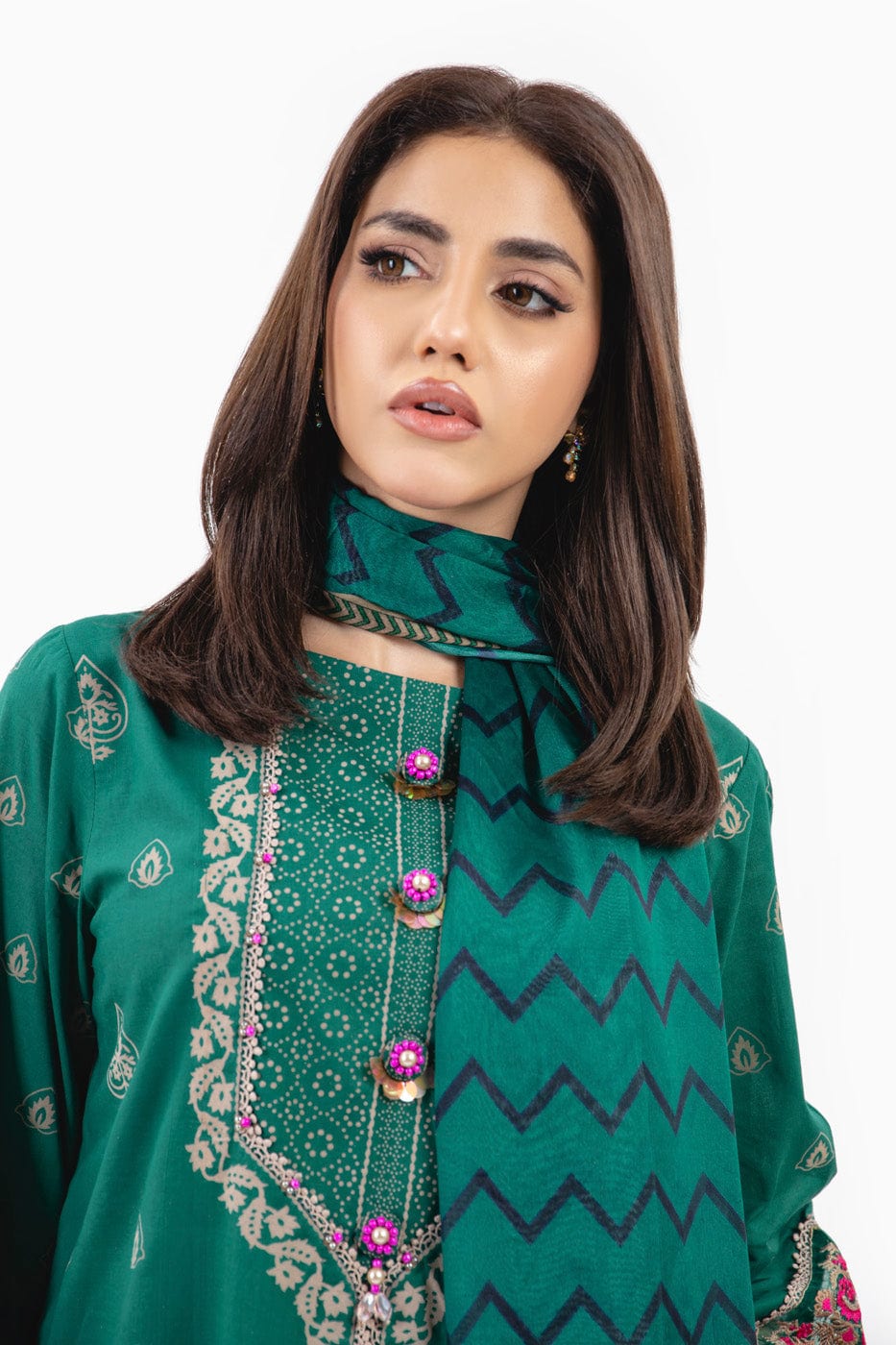 Alkaram | Puff Capsule | JC-03-24-Sea Green by Alkaram - Designer Dress - Type: Luxury - Available at Libayah - 100% Original