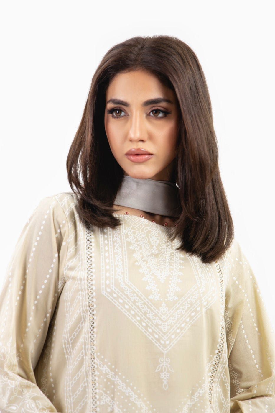 Alkaram | Puff Capsule | JC-04-24-Sand by Alkaram - Designer Dress - Type: Luxury - Available at Libayah - 100% Original
