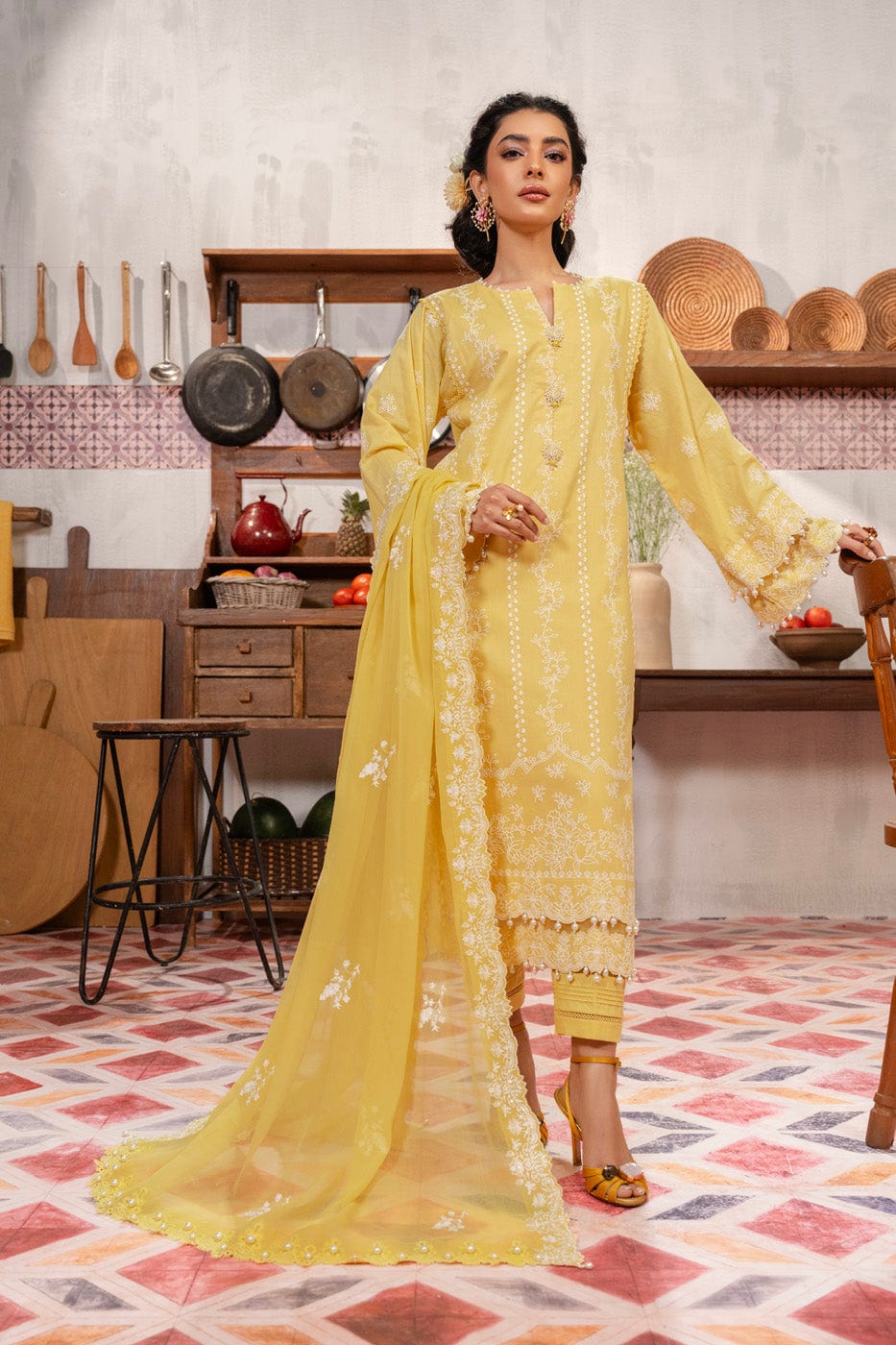 Alkaram | Puff Capsule |  JC-05-24-Yellow by Alkaram - Designer Dress - Type: Luxury - Available at Libayah - 100% Original