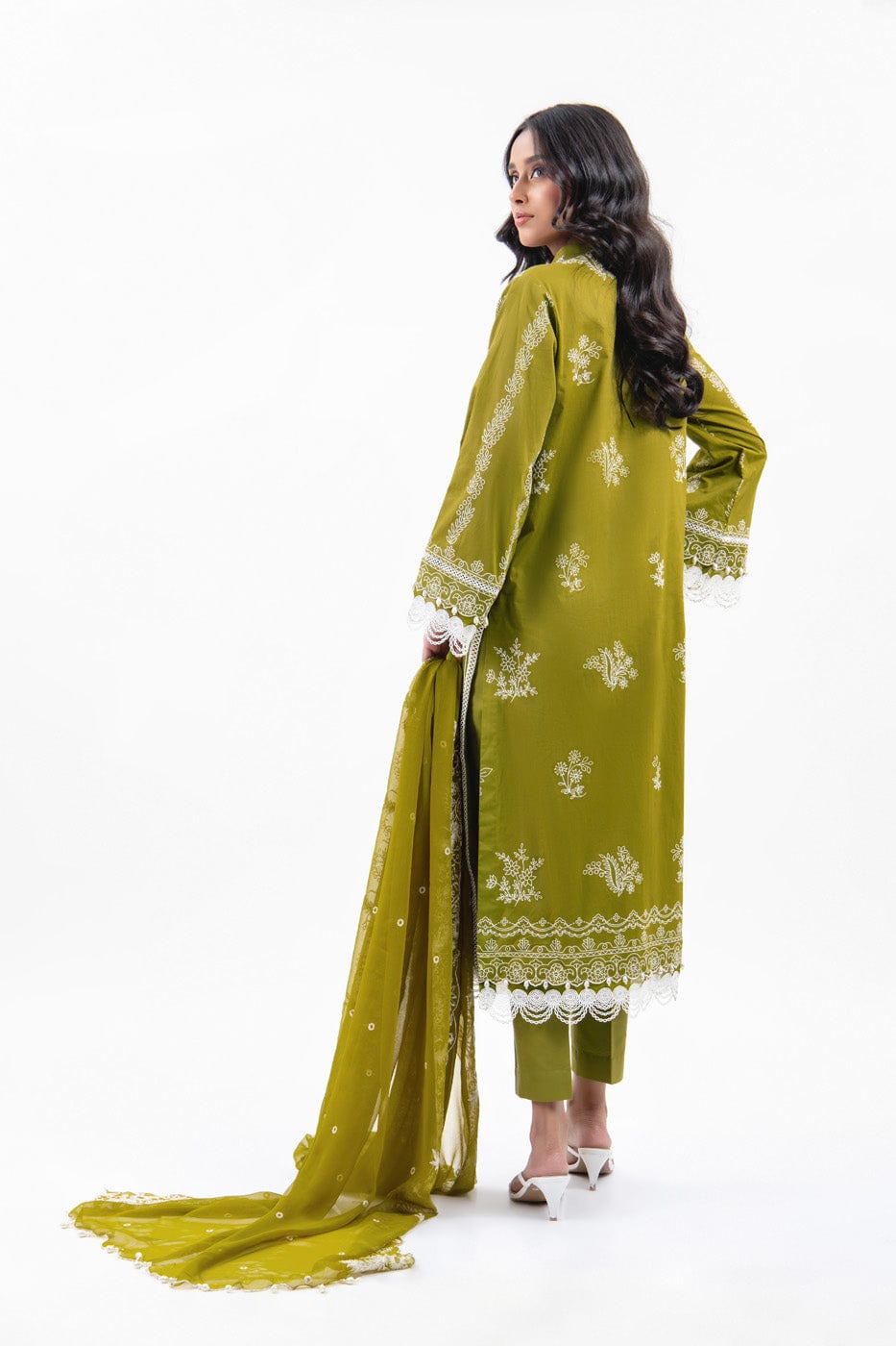 Alkaram | Puff Capsule | JC-08-24-Dhani Green by Alkaram - Designer Dress - Type: Luxury - Available at Libayah - 100% Original