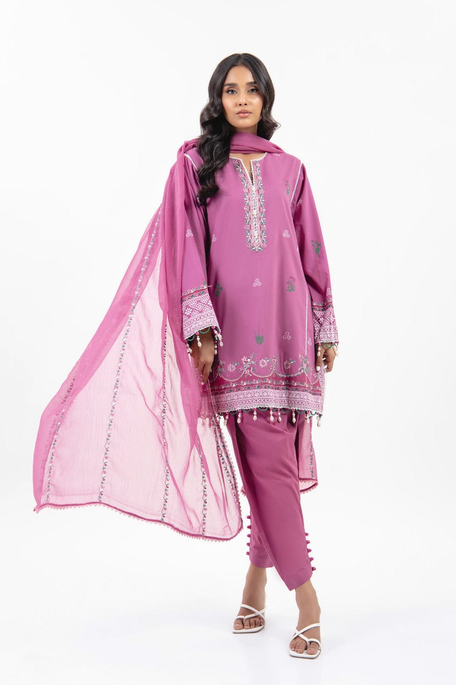 Alkaram | Puff Capsule | JC-10-24-Berry Pink by Alkaram - Designer Dress - Type: Luxury - Available at Libayah - 100% Original