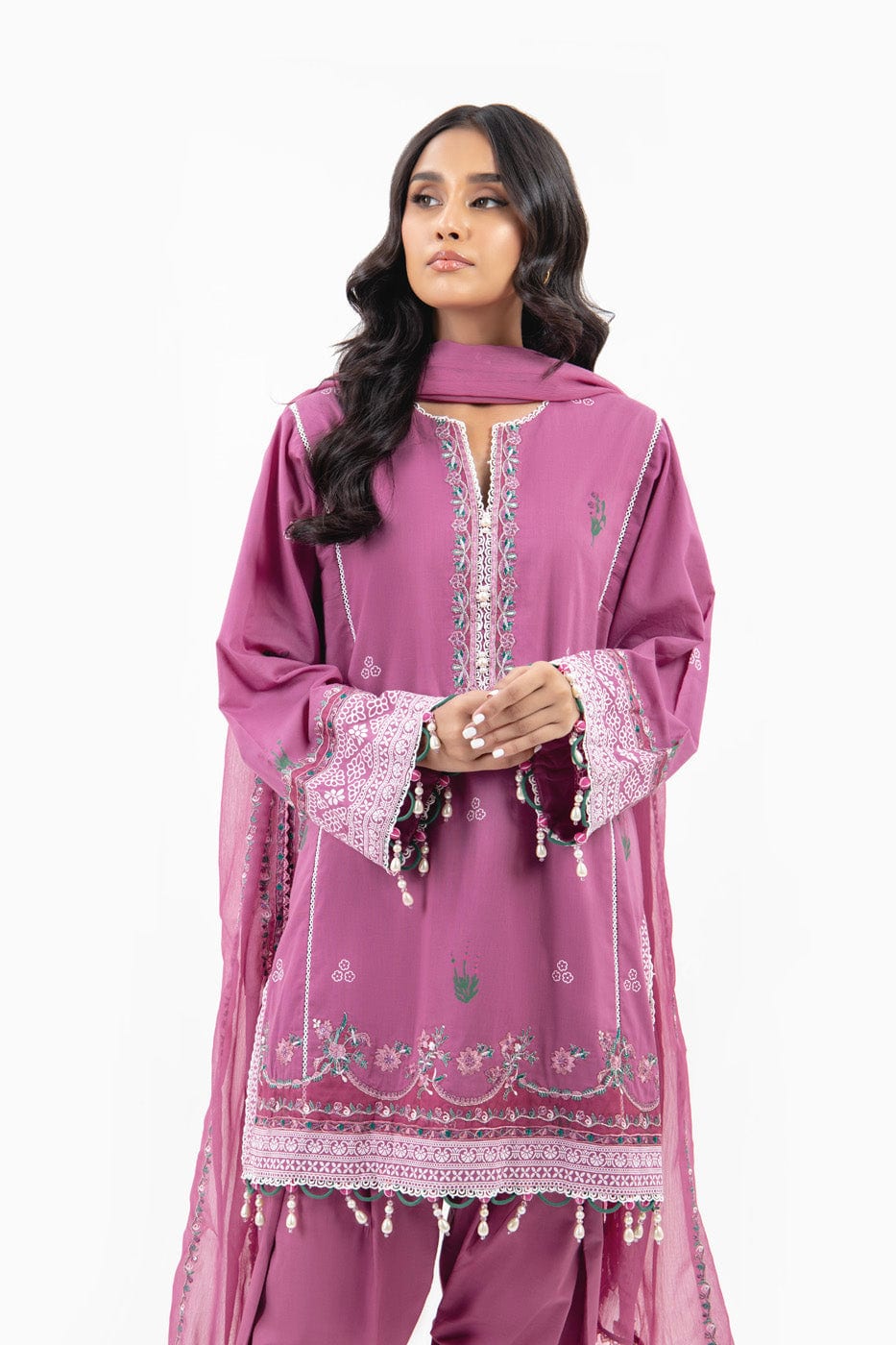 Alkaram | Puff Capsule | JC-10-24-Berry Pink by Alkaram - Designer Dress - Type: Luxury - Available at Libayah - 100% Original