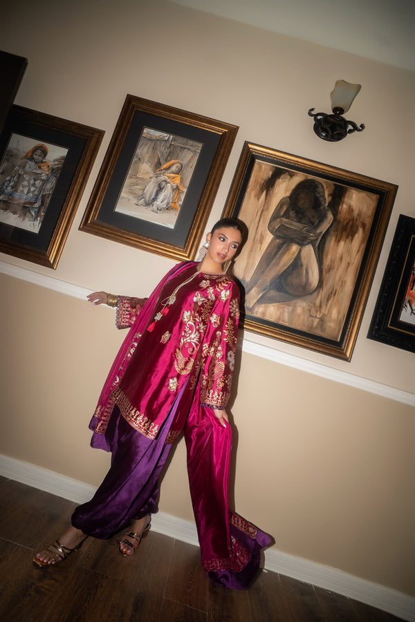 The Pink Tree Company | Blockem Formals | MAGENTA MEDLEY by The Pink Tree Company - Designer Dress  - Type : Ladies Clothes - Available at Libayah - 100% Original 