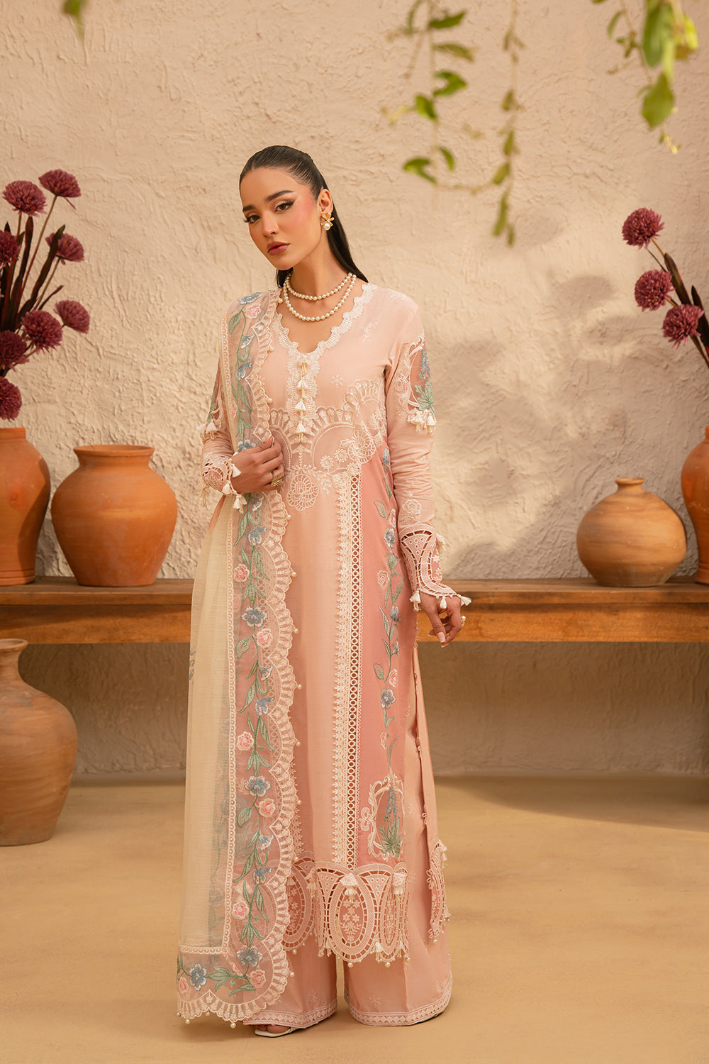 Saira Rizwan | Luxury Lawn 25 | FREYA-SRL25-09 by Saira Rizwan - Designer Dress - Type: Ladies Clothes - Available at Libayah - 100% Original