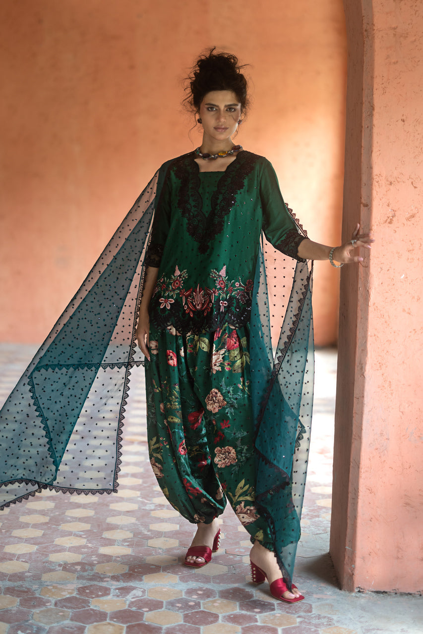 Zainab Chottani | Summer Edition 26 | Jade Mystique by Zainab Chottani - Designer Dress  - Type : Ladies Clothes - Available at Libayah - 100% Original 