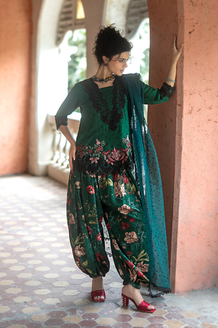 Zainab Chottani | Summer Edition 26 | Jade Mystique by Zainab Chottani - Designer Dress  - Type : Ladies Clothes - Available at Libayah - 100% Original 