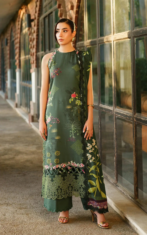 Jade Dusk – authentic Pakistani dress from the Asifa and Nabeel Meraki Winter 25 collection for women in the UK