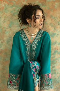 Zainab Chottani | Summer Edition 26 | Jade Muse Kaftan by Zainab Chottani - Designer Dress  - Type : Ladies Clothes - Available at Libayah - 100% Original 