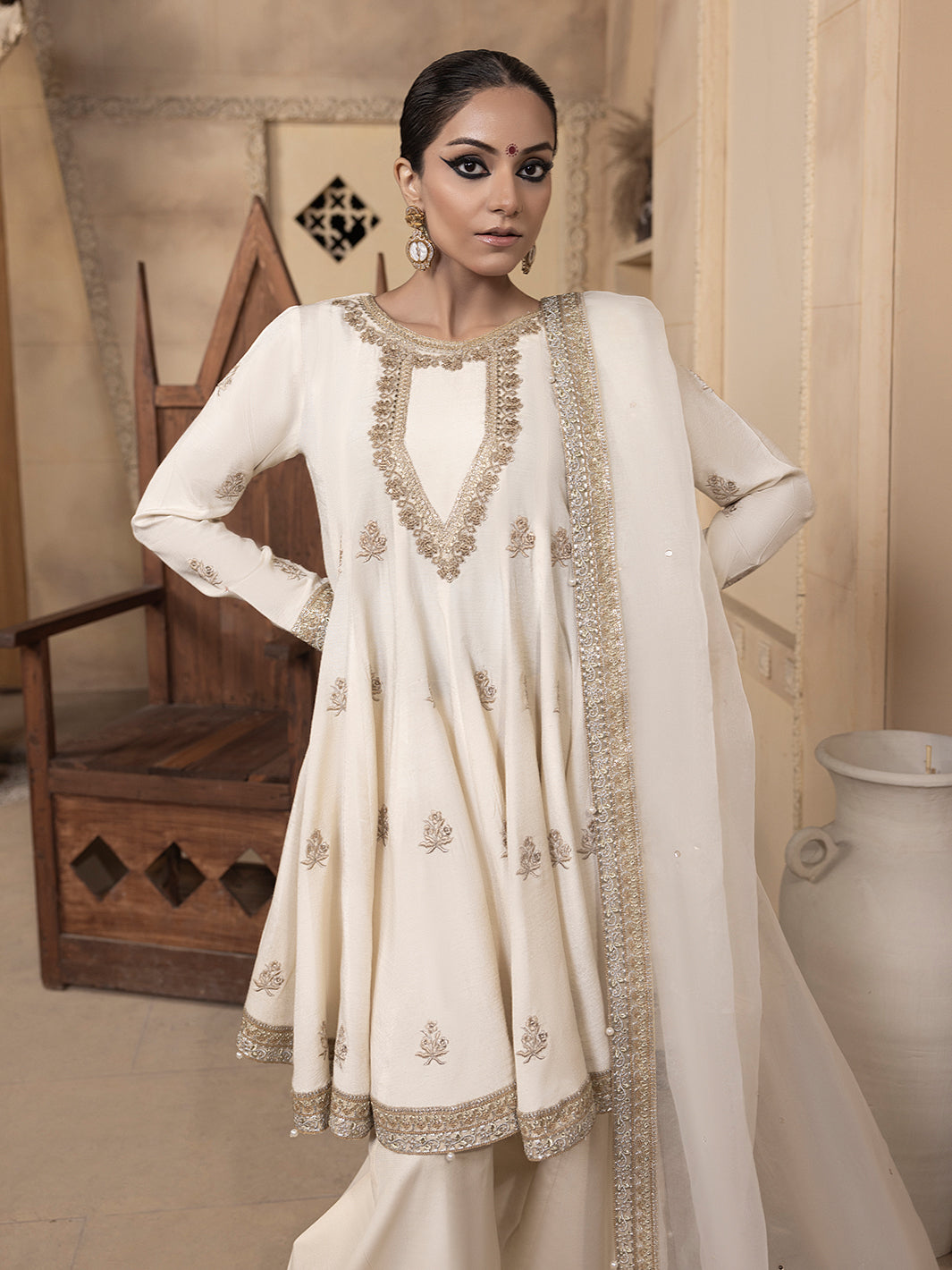 Hem Stitch | Raw Silk Edit 25 | Jahanara by Hemstitch - Designer Dress - Type: Ladies Clothes - Available at Libayah - 100% Original