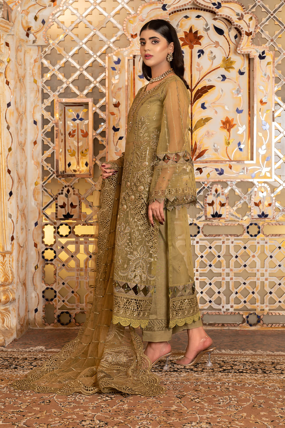 Janique | Luxury Collection 24 |  D-035 Saffron by Janique - Designer Dress - Type: Ladies Clothes - Available at Libayah - 100% Original
