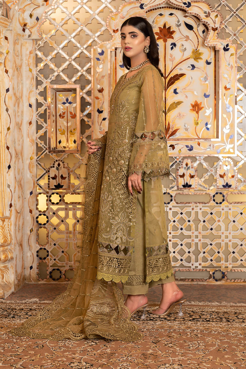Janique | Luxury Collection 24 |  D-035 Saffron by Janique - Designer Dress - Type: Ladies Clothes - Available at Libayah - 100% Original
