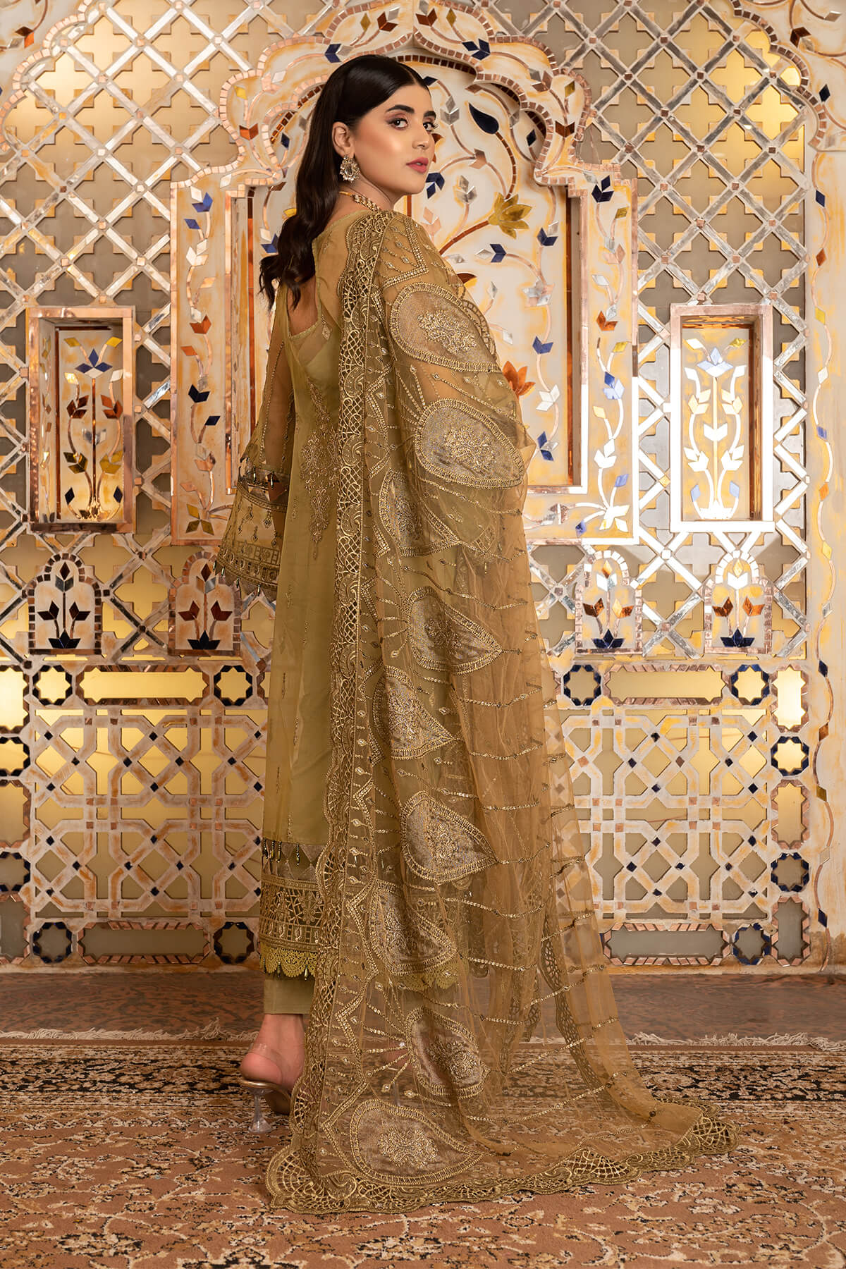 Janique | Luxury Collection 24 |  D-035 Saffron by Janique - Designer Dress - Type: Ladies Clothes - Available at Libayah - 100% Original